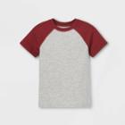 Toddler Boys' Jersey Knit Short Sleeve T-shirt - Cat & Jack Maroon