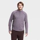 Men's Premium Layering Quarter Zip Pullover - All In Motion Purple S, Men's,