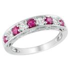 Target 4/5 Ct. T.w. Created Ruby And Created White Sapphire Ring -