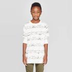 Boys' Long Sleeve T-shirt - Cat & Jack Cream L, Boy's, Size: