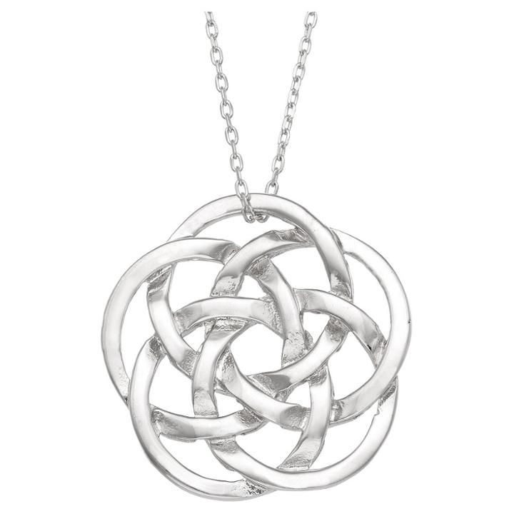 Tiara Celtic Knot Pendant In Sterling