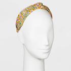 Ditsy Floral Top Knot Headband - Universal Thread Yellow