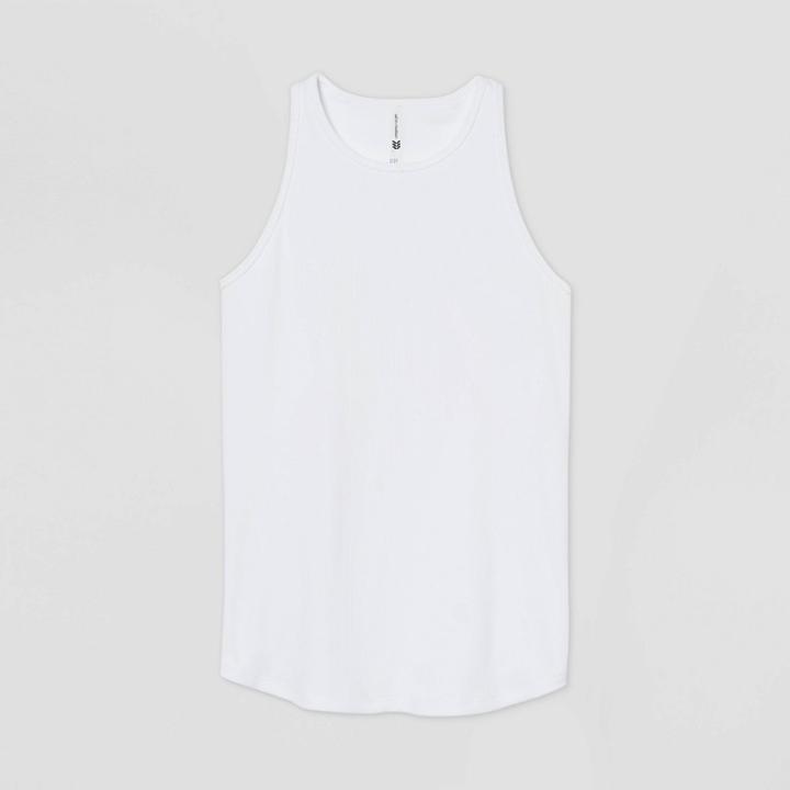 Women's Performance Ribbed Tank Top - All In Motion White