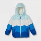 Toddler Girls' Colorblock Puffer Jacket - Cat & Jack Pink