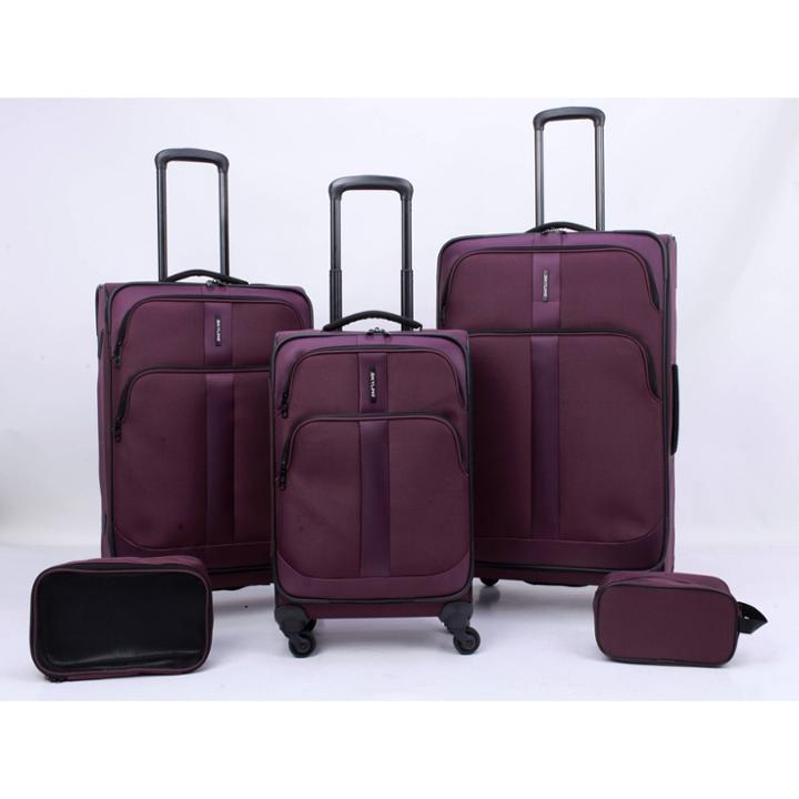 Skyline 5pc Softside Spinner Luggage Set - Burgundy, Red