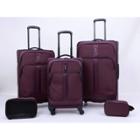 Skyline 5pc Softside Spinner Luggage Set - Burgundy, Red