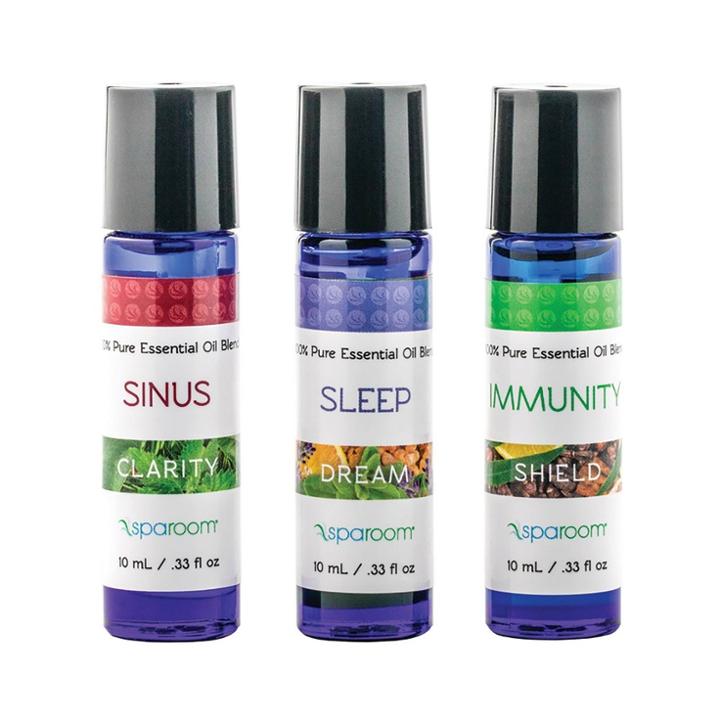 3pk 10ml Sparoom Holistic Pack 100% Pure Essential Oil Sinus, Sleep & Immunity, Adult Unisex