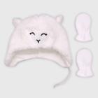 Baby Girls' Hat And Glove Set - Cat & Jack White