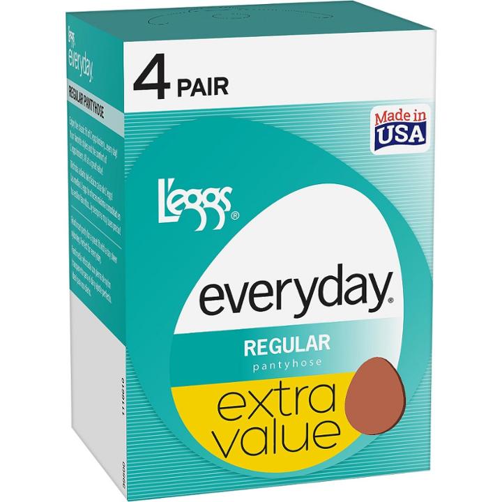 L'eggs Everyday Women's Sheer Regular 4pk Pantyhose -