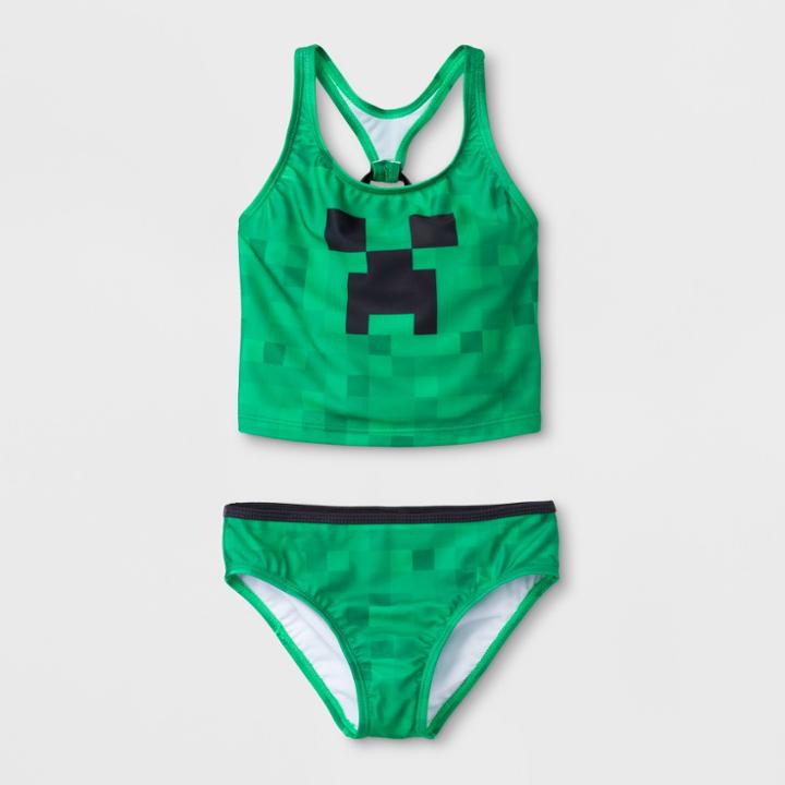 Target Girls' Minecraft Tankini
