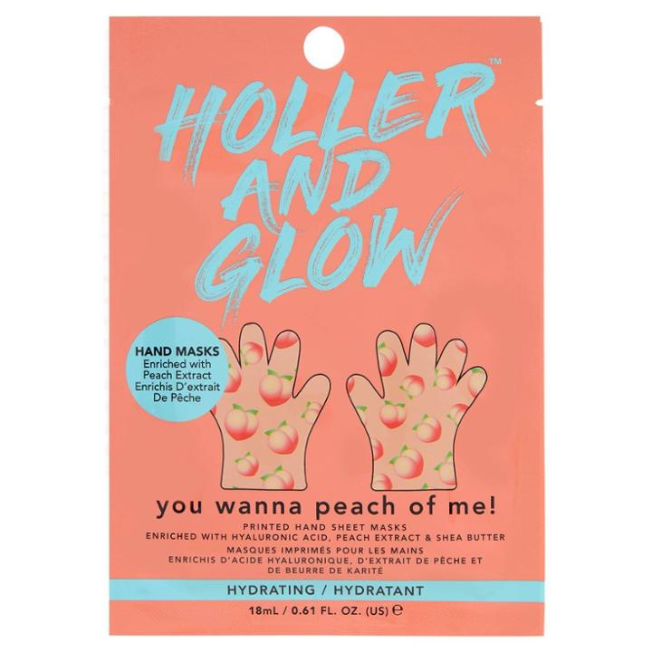 Holler And Glow You Wanna Peach Of Me Refreshing Hand Mask