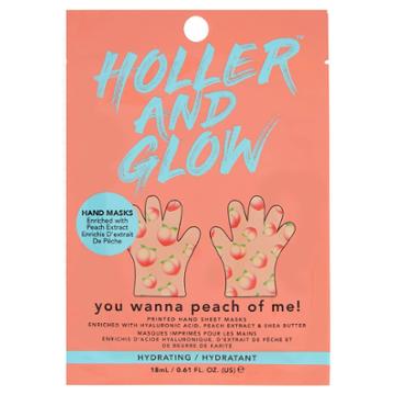 Holler And Glow You Wanna Peach Of Me Refreshing Hand Mask