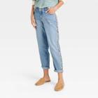 Women's Mid-rise Straight Leg Embroidered Jeans - Knox Rose