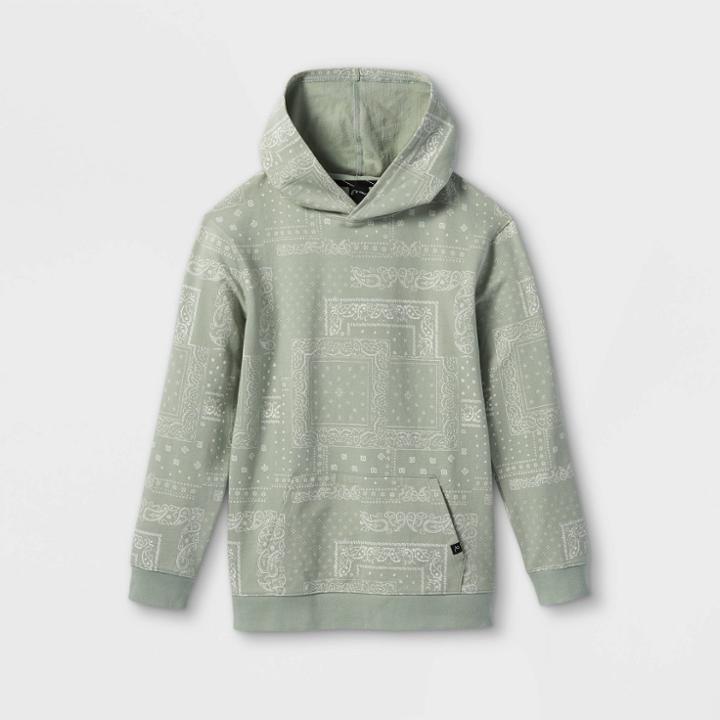 Plusboys' Bandana Hoodie Sweatshirt - Art Class Green