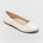 Girls' Stacy Slip-on Ballet Flats - Cat & Jack White