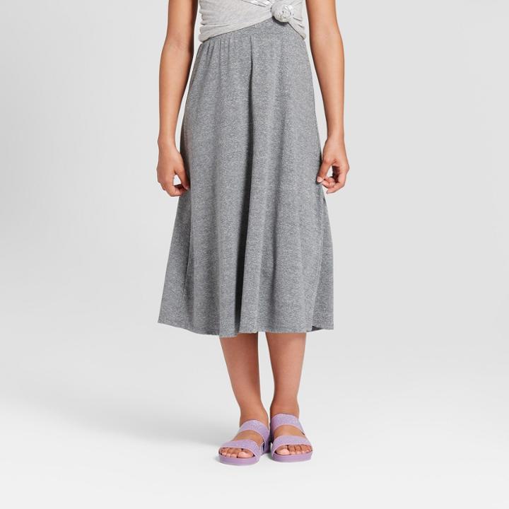 Girls' Knit Maxi Skirt - Cat & Jack Gray