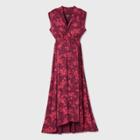 Printed Sleeveless Smocked Maternity Dress - Isabel Maternity By Ingrid & Isabel Burgundy