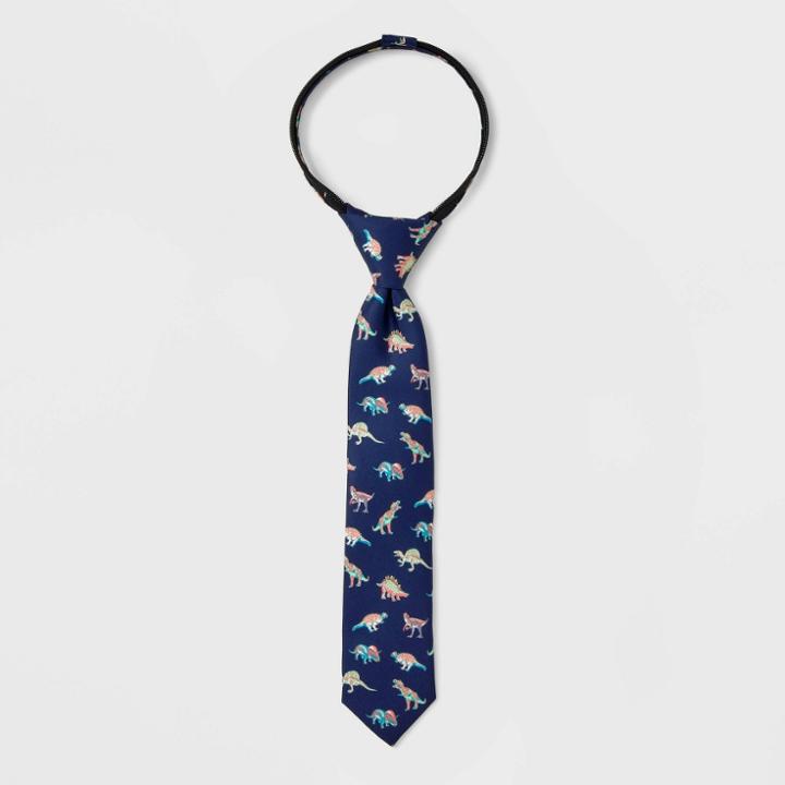 Boys' Navy Dino Printed Tie - Cat & Jack