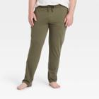 Men's Tall 32 Knit Pajama Pants - Goodfellow & Co Olive Green