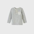 Toddler Boys' Double Knit T-shirt - Cat & Jack Gray