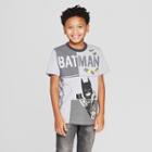 Boys' The Lego Movie 2 Batman Pieced Short Sleeve T-shirt - Gray