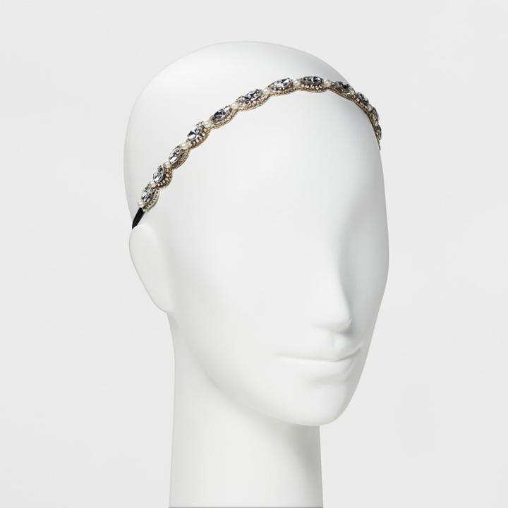 Pink Pewter Headband -