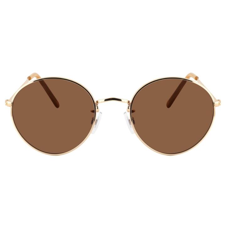 Women's Metal Round Sunglasses - A New Day Gold