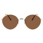 Women's Metal Round Sunglasses - A New Day Gold