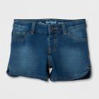 Plus Size Girls' Knit Denim Jeans Shorts - Cat & Jack Medium Blue