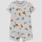 Baby Boys' Safari Romper - Just One You Made By Carter's Gray Newborn