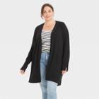 Women's Plus Size Cardigan - Ava & Viv Black X