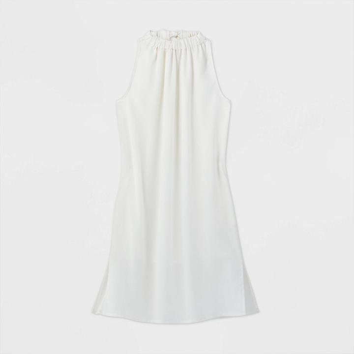 Women's Sleeveless Shift Dress - Prologue White