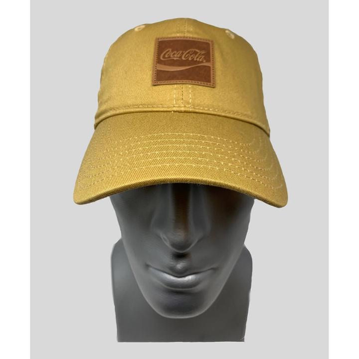 Men's Coca-cola Flat Brim Baseball Hat - Beige