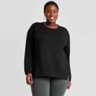 Women's Plus Size Sweatshirt - Ava & Viv Black X
