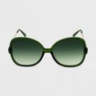Women's Crystal Oversized Butterfly Sunglasses - Wild Fable Green