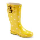 Target Women's Novel Dot Rain Boot - Yellow