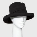 Women's Twill Kettle Bucket Hat - A New Day Black