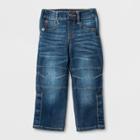 Toddler Boys' Adaptive Straight Medium Wash Denim - Cat & Jack Blue