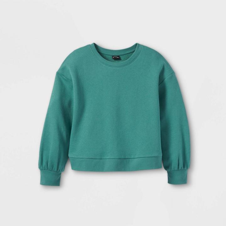 Kids' Crew Neck Sweatshirt - Art Class Green