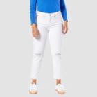 Denizen From Levi's Women's Mid-rise Slim Boyfriend Jeans - Bright White