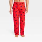 Men's Spider-man Suit Character Pajama Pants - Red