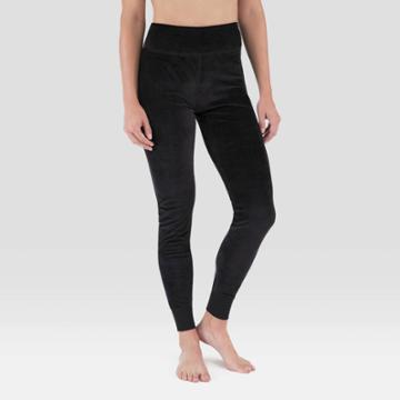 Wander By Hottotties Women's Velour Thermal Leggings - Black