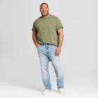 Men's Big & Tall Slim Straight Fit Jeans With Coolmax - Goodfellow & Co Light Wash 44x34,