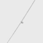 Sterling Silver Pierced Cubic Zirconia Anklet - A New Day
