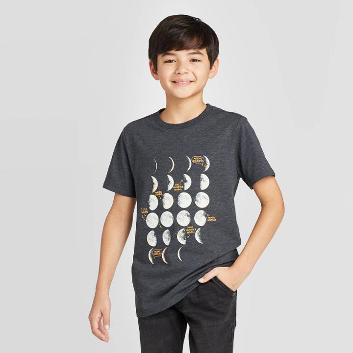 Boys' T-rex Glow T-shirt - Cat & Jack Black