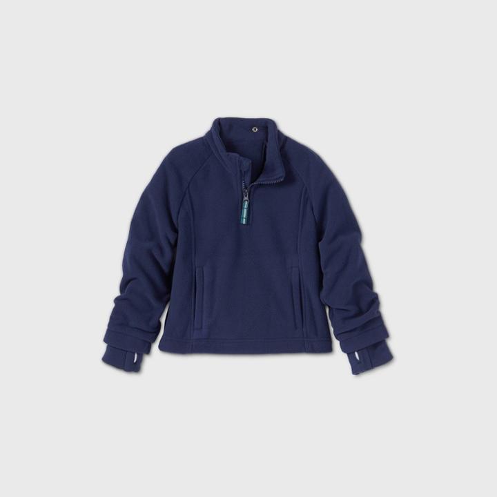 Toddler Boys' Adaptive Fleece Jacket - Cat & Jack Navy
