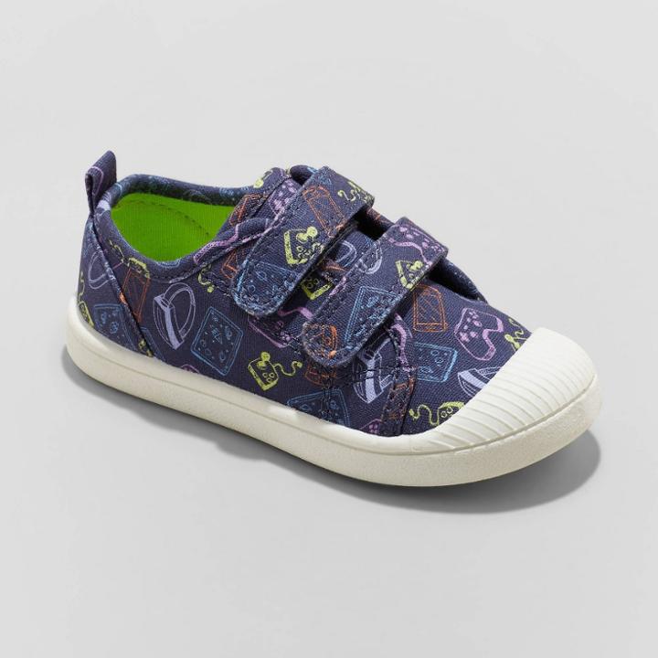 Toddler Parker Sneakers- Cat & Jack Navy Multi