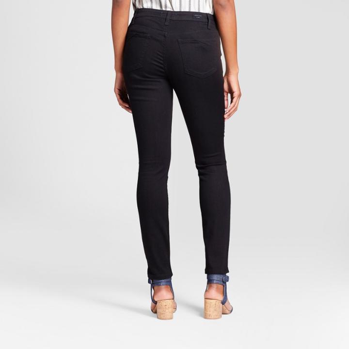 Women's Curvy Fit Skinny Jeans - Crafted By Lee Black