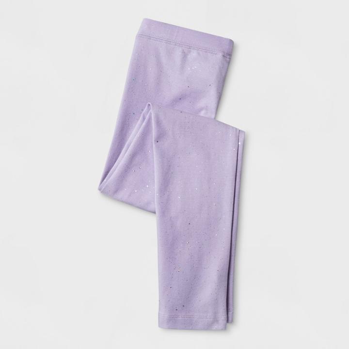 Girls' Sparkle Favorite Leggings - Cat & Jack Purple