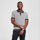 Men's Short Sleeve Sweater Polo Shirt - Goodfellow & Co Black